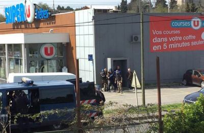 Hostages are freed during a stand-off at the French supermarket
