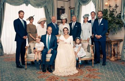 Louis was asleep as he was taken into the chapel for the 40-minute ceremony