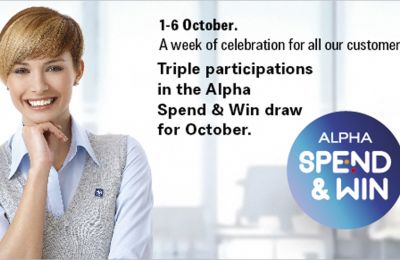 Alpha Bank celebrated the Customer Service Week by rewarding its Customers