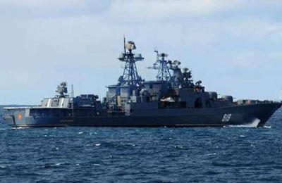 Russian Northern Fleet’s anti-submarine Severomorsk stops by Limassol to stock up on supplies