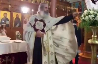 Video of wedding guest in Cyprus being yelled at by priest inside church goes viral 