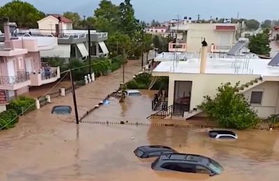 At least seven die in massive flood on Evia