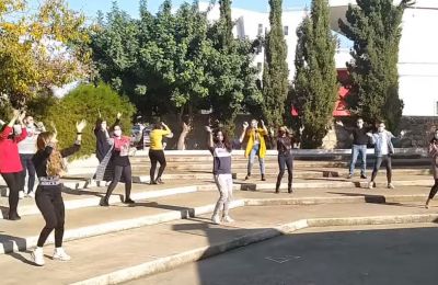 Teachers in Paphos dance Jerusalema