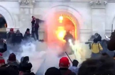 Rioters storm US Capitol after breaching barricades during electoral vote count to confirm winner