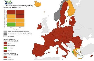 Cyprus in ECDC red category