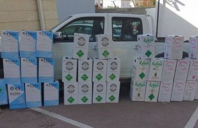 Illegal refrigerant seized in buffer zone