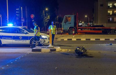 Biker loses leg in Limassol crash