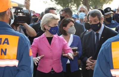 EU chief visits Cyprus after deadly fire