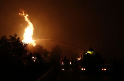 Wildfires roar back to life near Athens