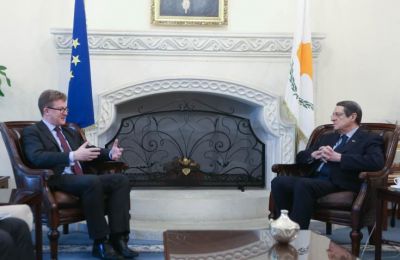 UK's Stephen Lillie met with President Nicos Anastasiades this morning (update)