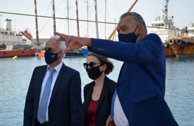 US Ambassador toured Limassol port yesterday