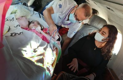 Baby Asya arrives in Nicosia for costly treatment