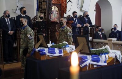 Seven Greek soldiers killed during the invasion have finally returned home