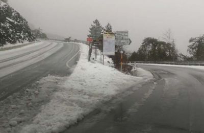 Winter landscape in Cyprus after skies open up