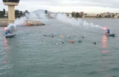 Video shows Turkey cadets swimming to islet of Tuzla, the equivalent distance from Turkey to Kastellorizo