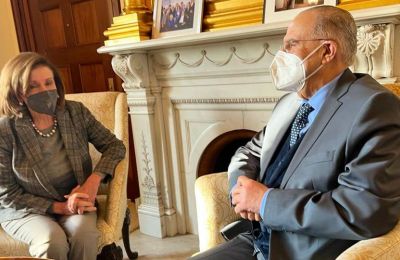 FM Kasoulidis meets with US House of Representatives Speaker Nancy Pelosi