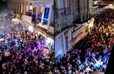 Party-goers in Limassol defy covid measures to celebrate carnival (video)