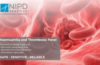 NIPD GENETICS announces the Haemophilia and Thrombosis Panel to be offered as a stand-alone panel