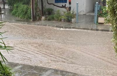 Torrential downpours cause havoc in some parts of the island