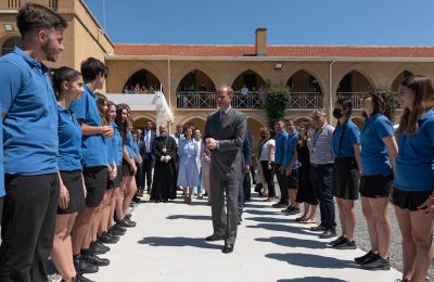 Earl of Wessex pays a visit to the English School in Nicosia