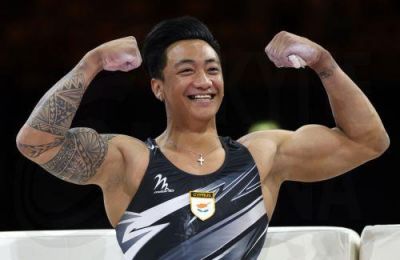 Cypriot Marios Georgiou wins gold in men's horizontal bar