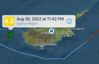 4.0 magnitude tremor hits just off the coast of Paphos