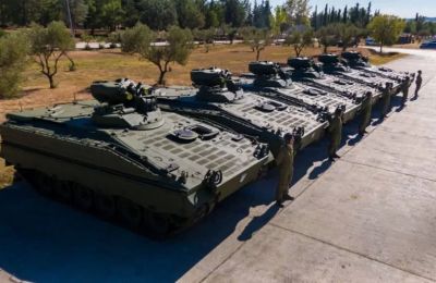 German tanks arrive in Greece in swap deal for Ukraine