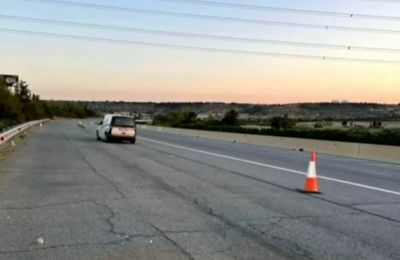 Another speed camera van shot at while on highway