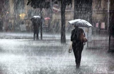 Yellow warning for showers and thunderstorms