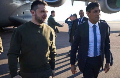 Zelensky in London, asks for fighter jets