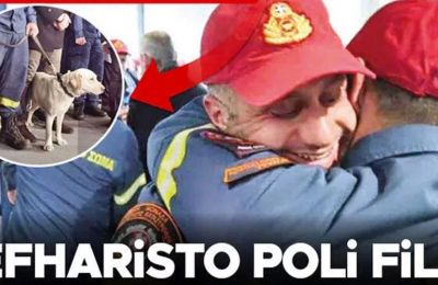 Turkish daily Hurriyet's front page: 'Efharisto poli file'