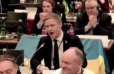 Latvian politician curses at Russian delegation at OSCE meeting (video)