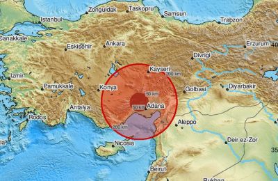 Another earthquake in Turkey today, also felt in Cyprus