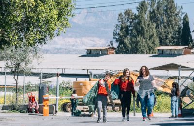 Volunteers and their kids took part in Cans For Kids campaign