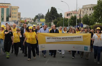 Cypriot President Christodoulides vows continued support during anti-cancer society’s annual march