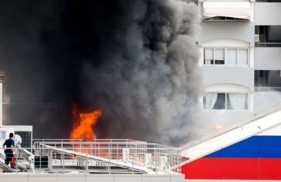 Fire breaks out at Russian Cultural Center in Nicosia