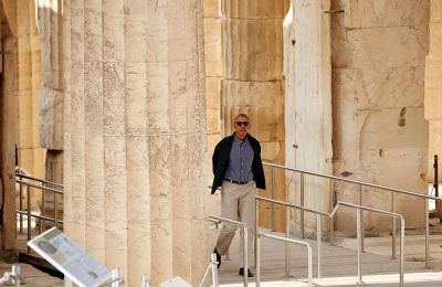 Obama engages with global leaders in Athens for foundation program