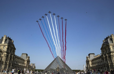 France showcases strength and diplomacy on Bastille Day