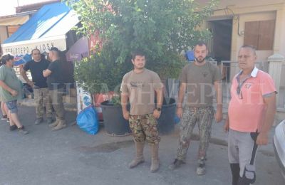 ''We stopped the fire just 150 meters from the village''