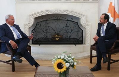 US Senate Foreign Relations Chairman meets Cyprus President