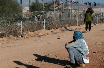 Second fence erected at Pournara migrant reception center