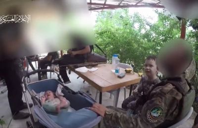 Hamas displays Israeli babies in chilling video