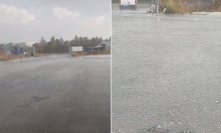 Hailstorm hits Nicosia Caught on camera KNEWS