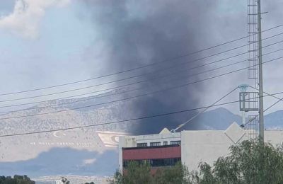 Ayios Dometios warehouse devoured by raging fire