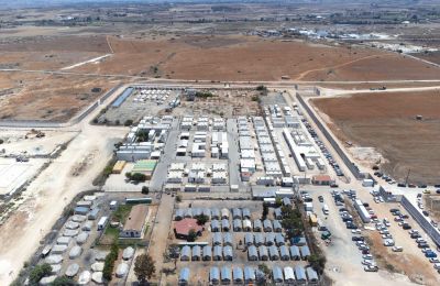 Photo: Aerial of Kofinou migrant center