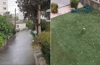 Heavy rains and hail sweep across Cyprus