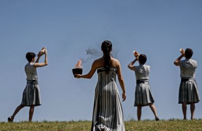 Olympic flame ignited in Ancient Olympia for Paris 2024 Games