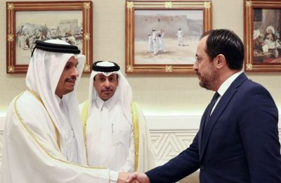 Qatar's Emir in Cyprus for bilateral summit