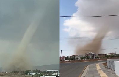 Rare tornado touches down in Nicosia