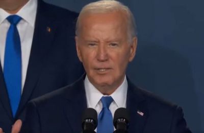 Biden mistakenly calls Zelensky ''Putin'' at NATO event (video)